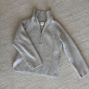 Quarter zip turtle neck sweater